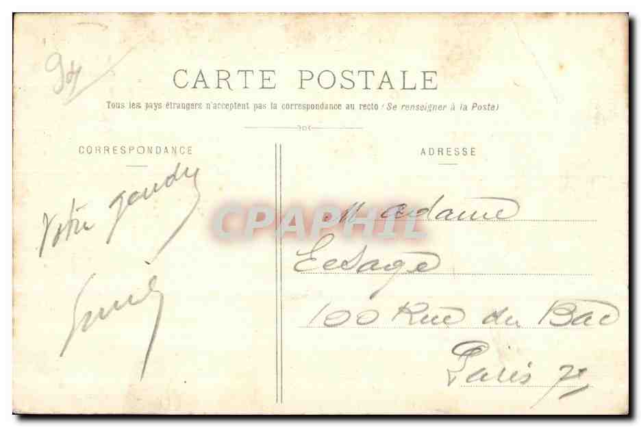 CPA Champigny Le Monument de la Defense 1870 1871 Militaria  — Rückseite