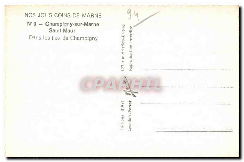 Champigny-sur-Marne — Les îles de Champigny — Éditions Levallois-Perret — Reverso