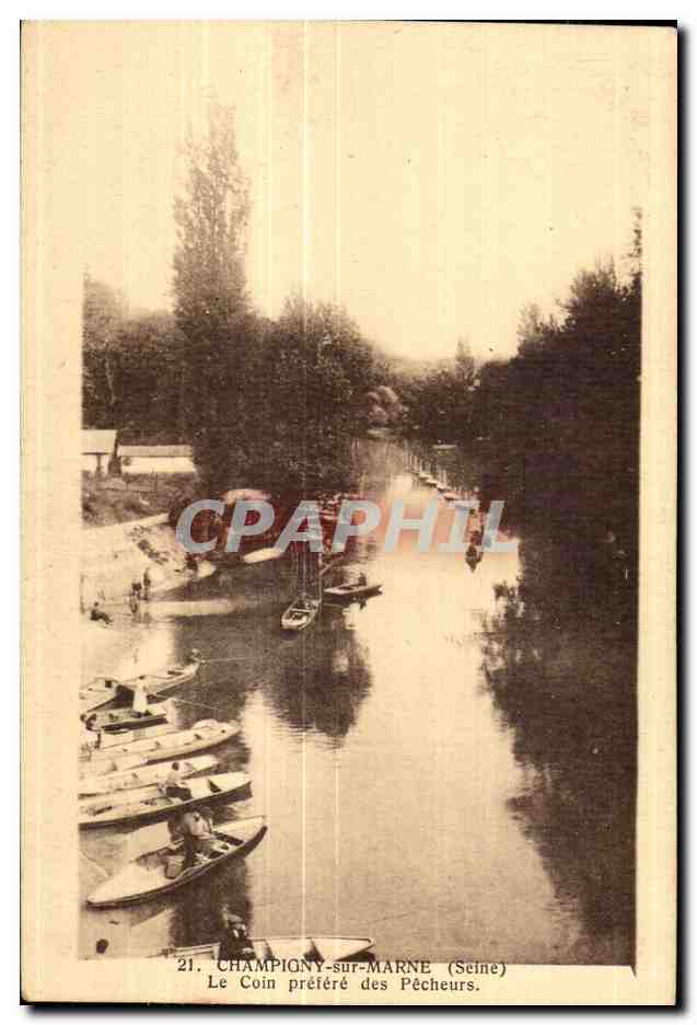 Champigny-sur-Marne (Seine) — Der Lieblingsplatz der Fischer — Edit. L. Cammer, 79, av. de la République, Champigny