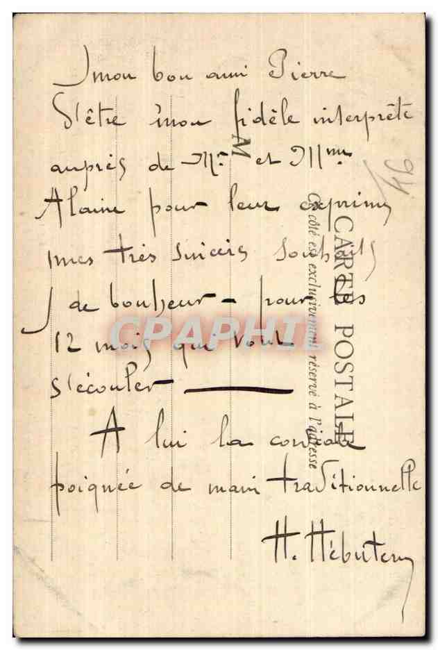 Le Tour de Marne — A CHAMPIGNY. Berge de la rive gauche — B. F. PARIS, n°34 — Rückseite