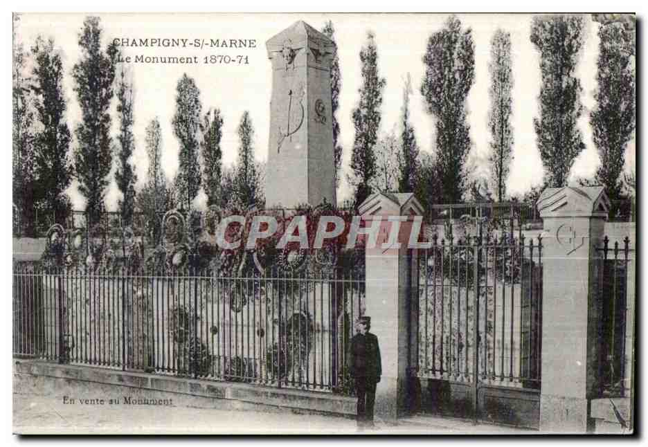 Champigny-sur-Marne — Le Monument 1870-71 — En vente au Monument