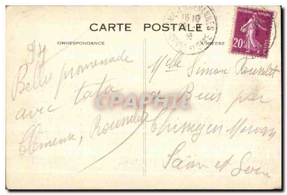 CPA Limeil Brevannes Chateau de Brevannes — Rückseite