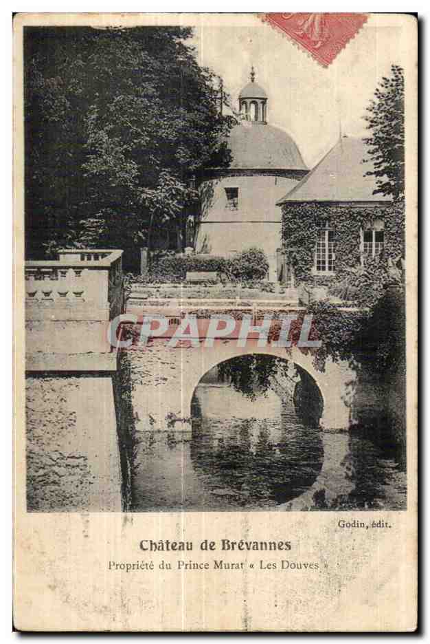 CPA Chateau de Brevannes Propriete du Prince Murat Les Douves