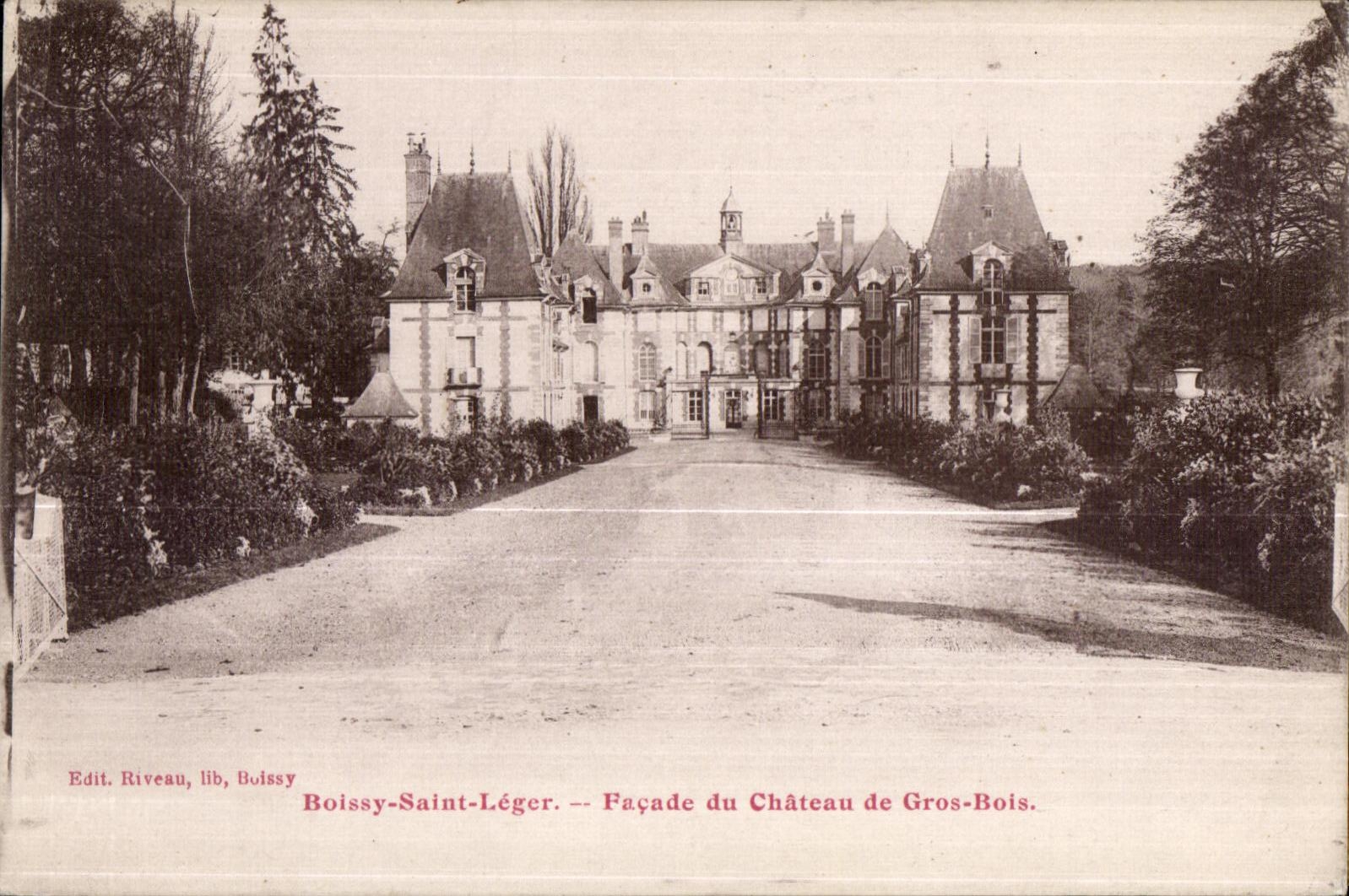 CPA Boissy Saint Leger Facade du Chateau de Gros Bois