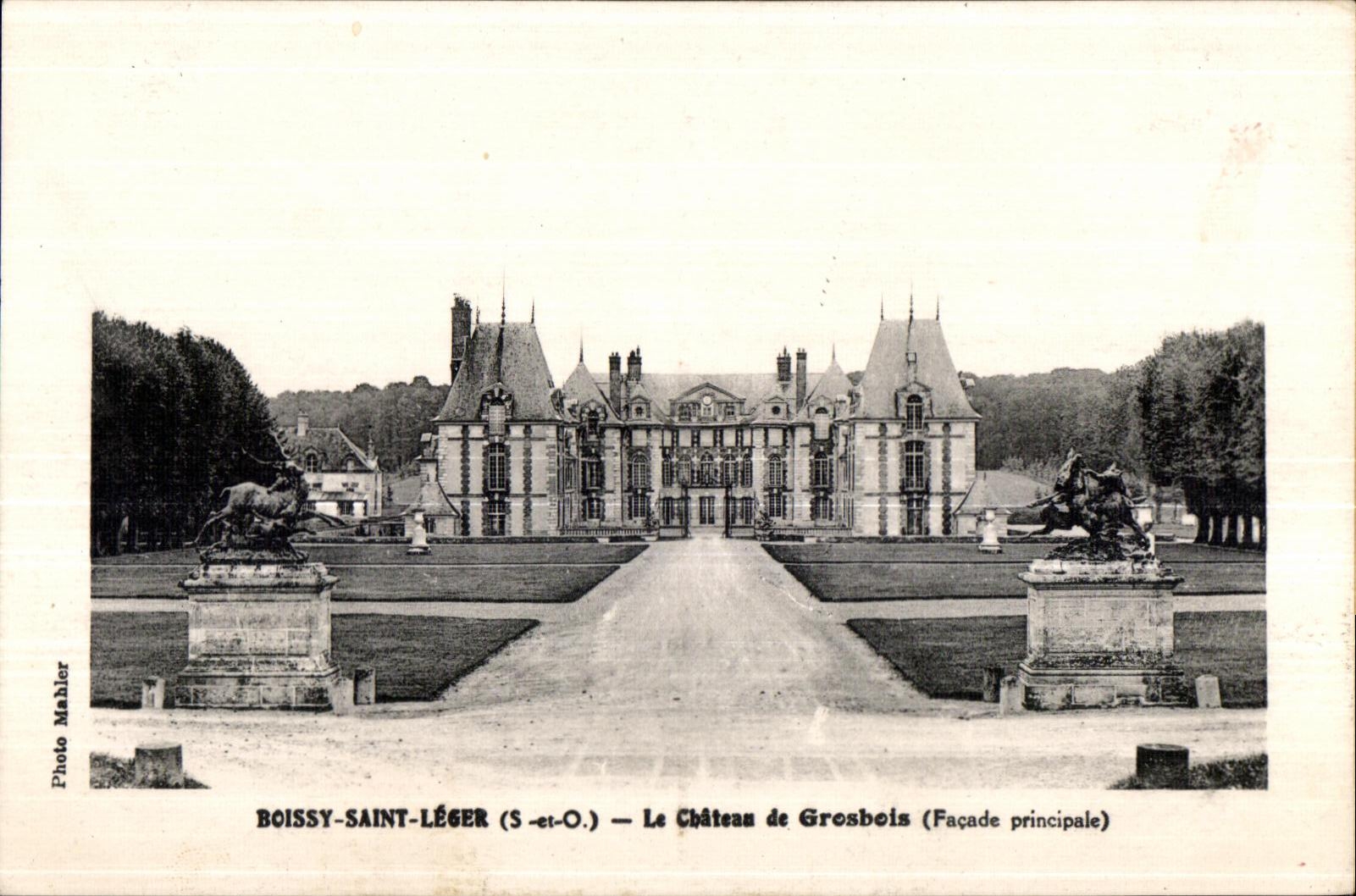 CPA Boissy Saint Leger La Chateau de Grosbois (Facade principale)