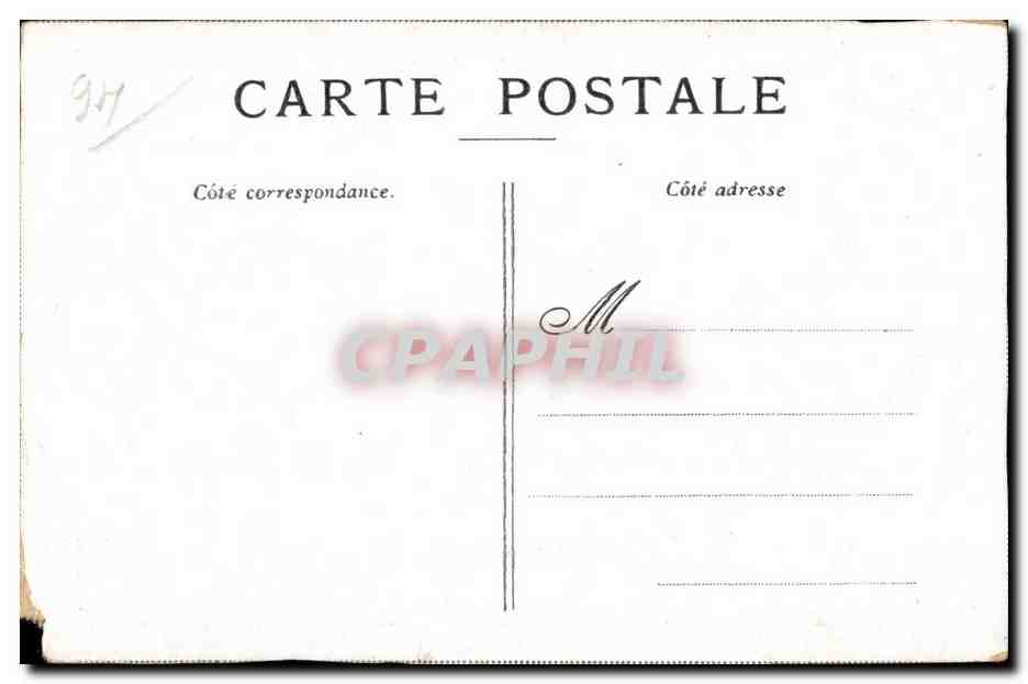CPA Boissy St Leger Gros Bois Chateau — Rückseite