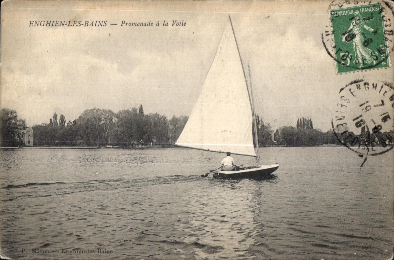 Enghien-les-Bains — Ansicht von Segeln — P. Mimeour