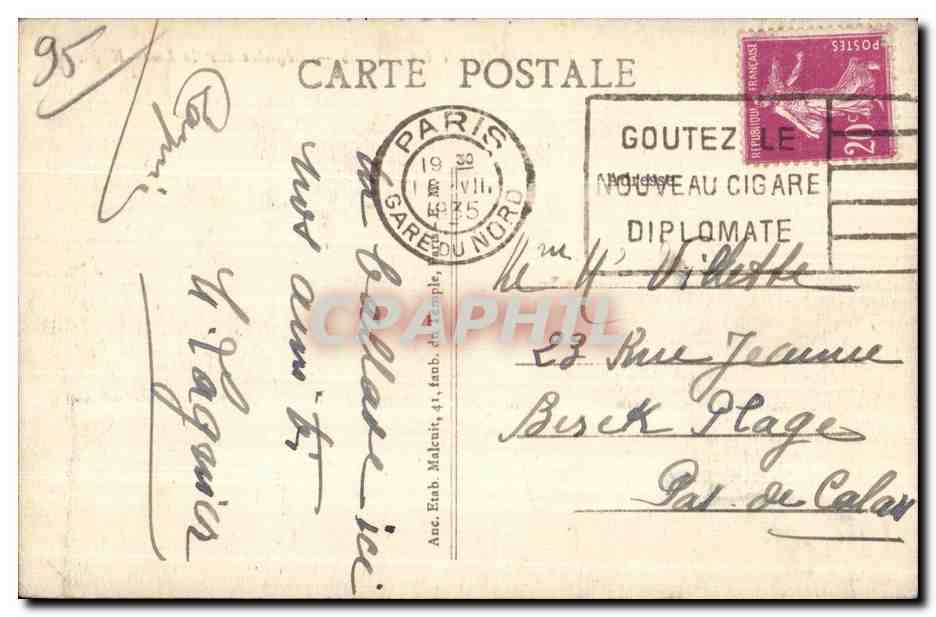 Enghien-les-Bains — Régates sur le Lac — E.M. n°740 — Rückseite