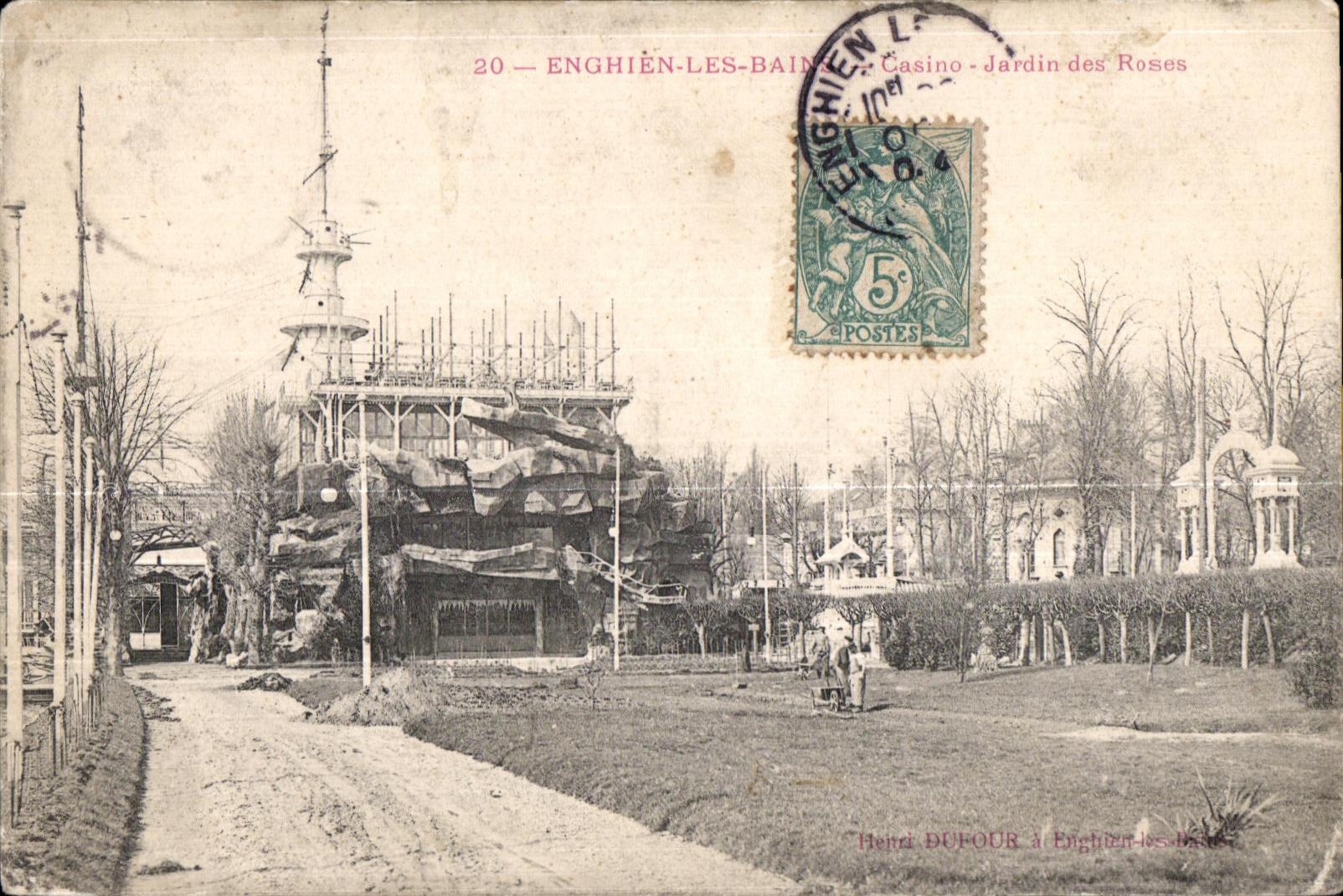 CPA Enghien Les Bains Casino Jardin des Roses