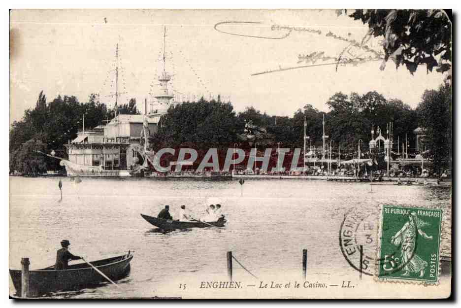 Enghien — Le Lac et le Casino — LL. — Éditeur LL, n°15