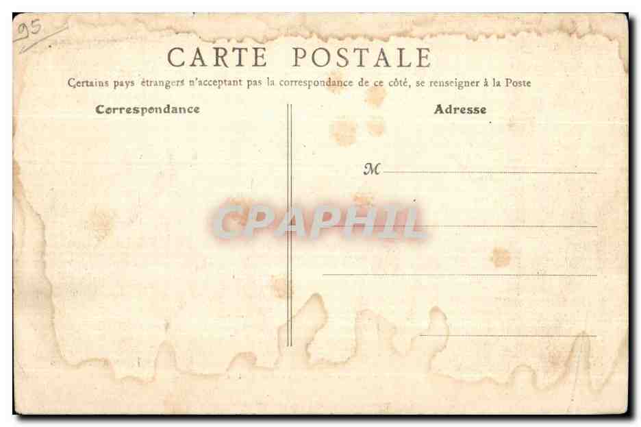 Tarjeta postal antigua Enghien Les Bains El Panorama — Reverso