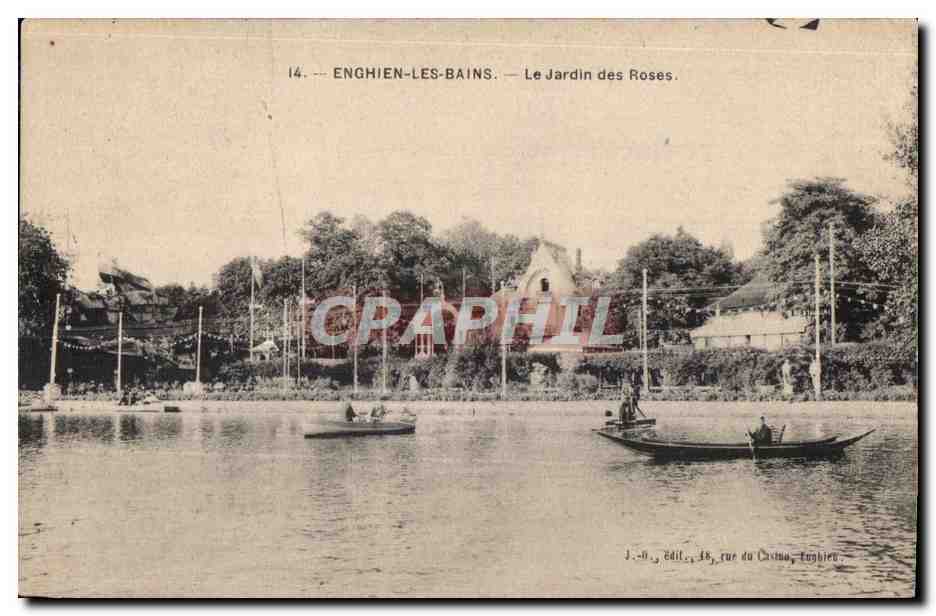 CPA Enghien Les Bains Le Jardin Des Roses