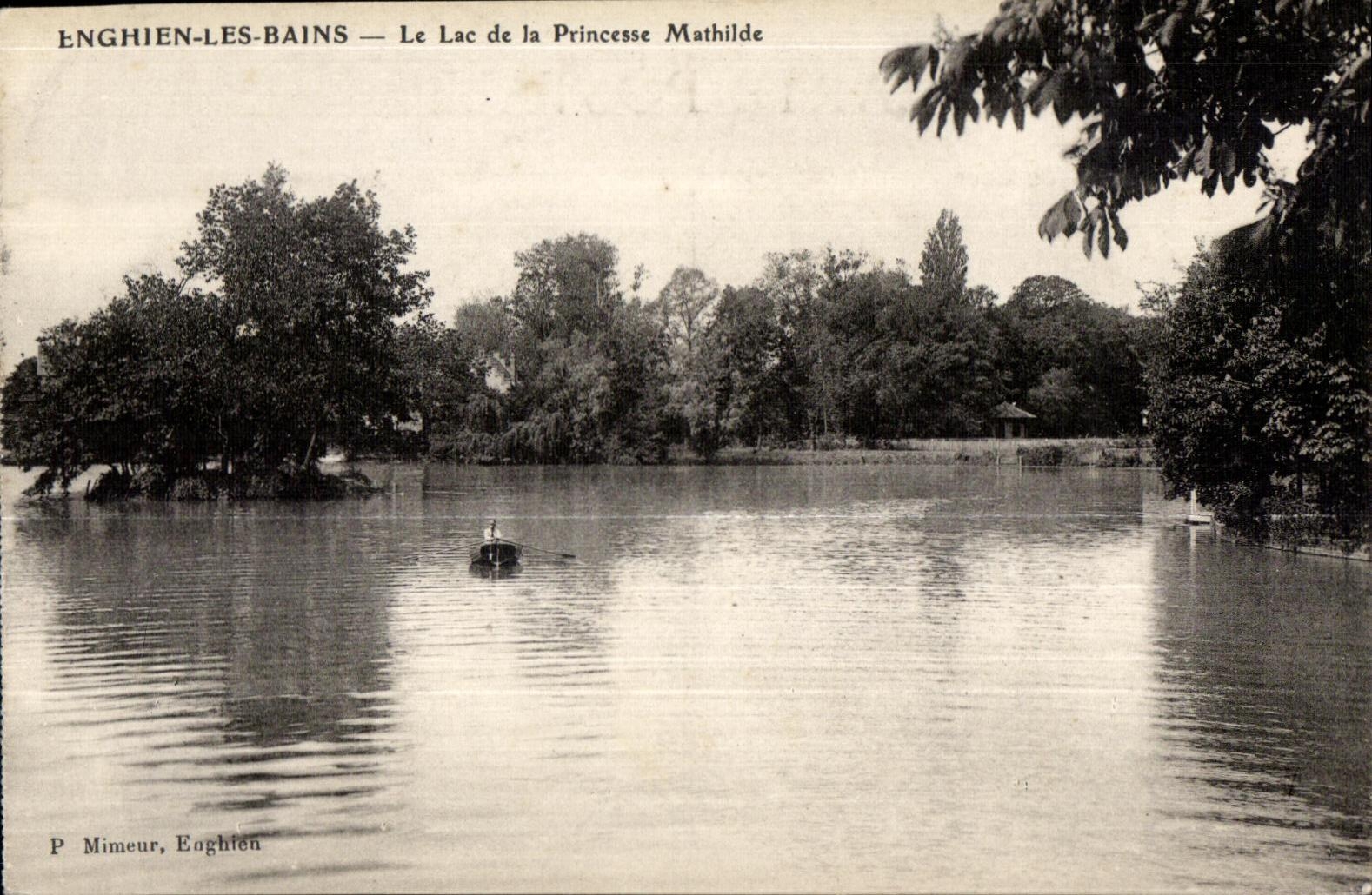 CPA Enghien Les Bains Le Lac De la Princesse Mathilde