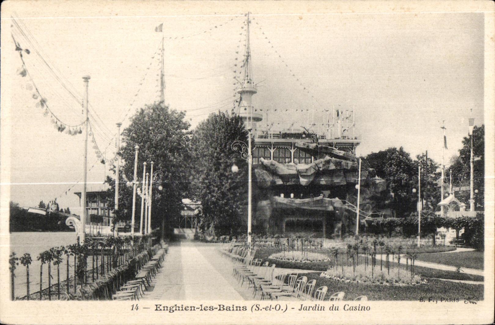 Enghien-les-Bains (S.-et-O.) - Jardin du Casino — B. Fr., Paris, n°14
