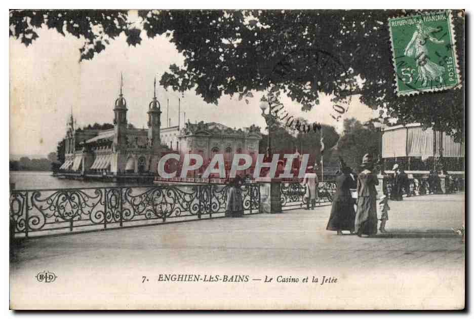 CPA Enghien Les Bains Le Casino et La Jetee