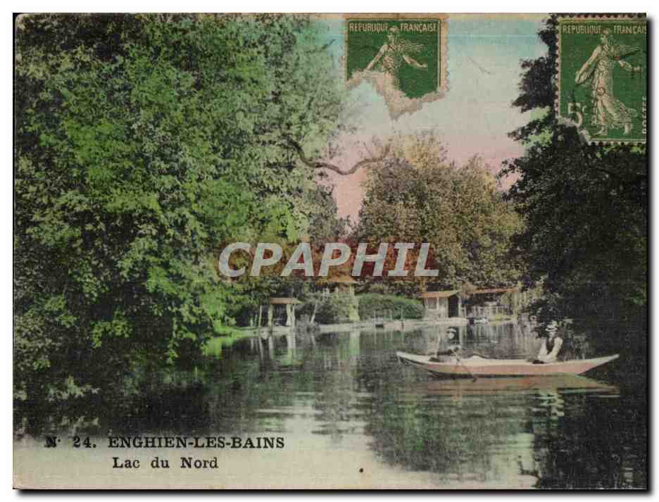 CPA Enghien Les Bains Lac Du Nord
