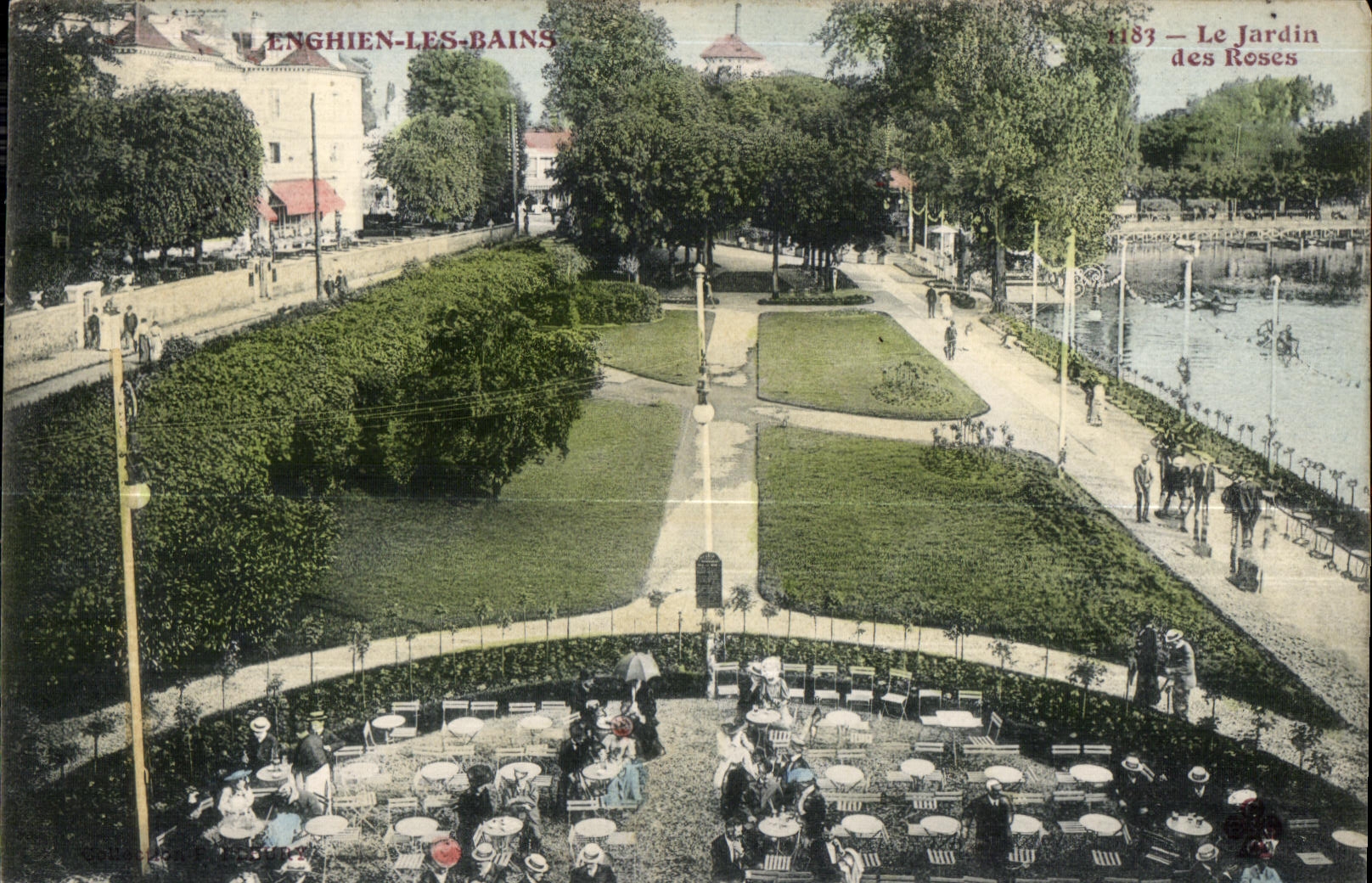 CPA Enghien Les Bains le jardin des roses