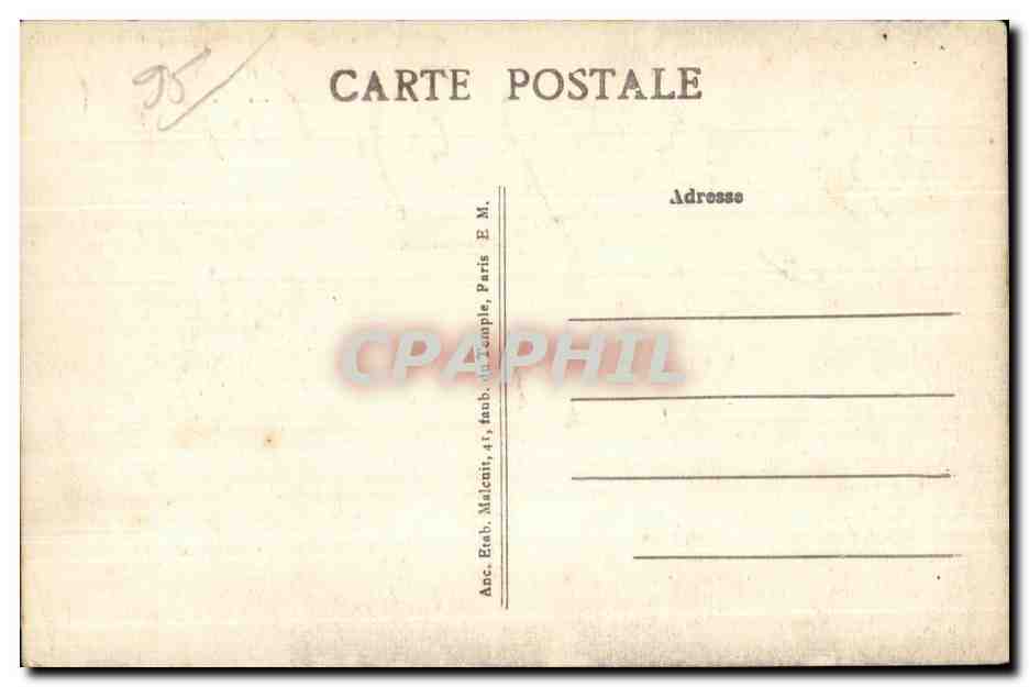 CPA Enghien Les Bains Un Coin Du Lac  — Rückseite