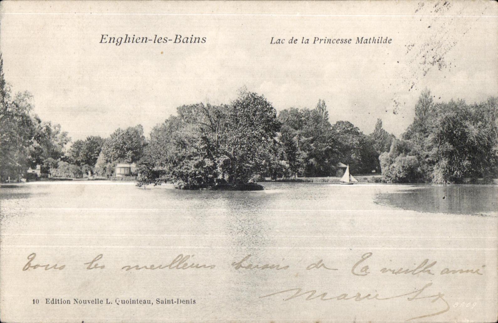 Enghien-les-Bains — Lac de la Princesse Mathilde — Édition Nouvelle L. Quointeau, Saint-Denis