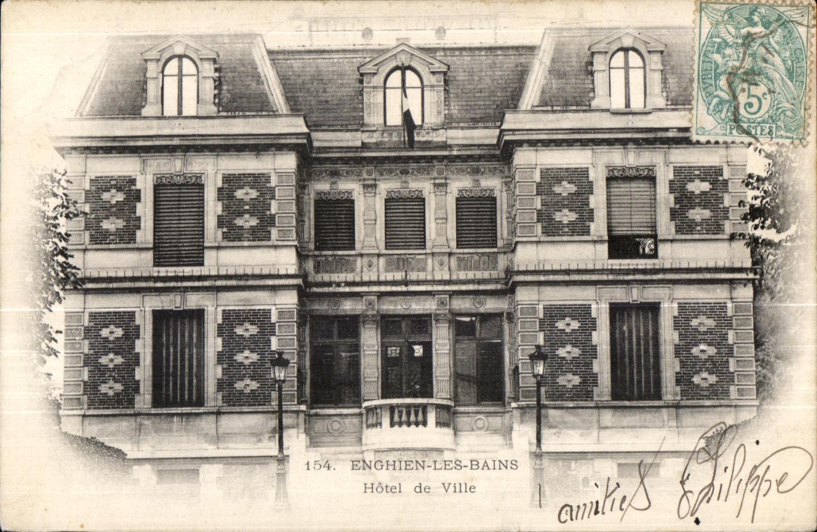 Enghien-les-Bains — Hôtel de Ville — éditeur anonyme, n° 154