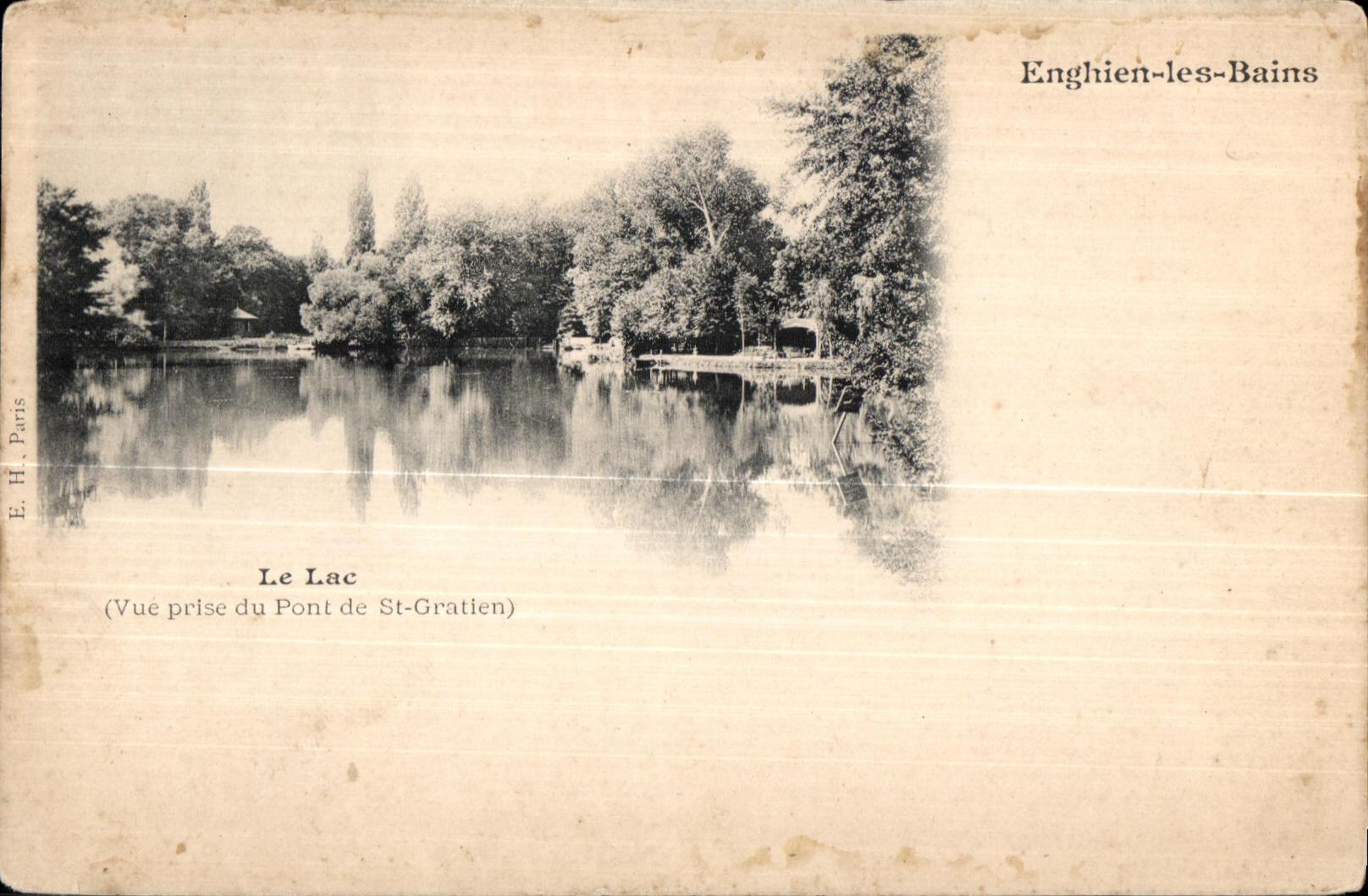 Le Lac — Vue prise du Pont de St-Gratien — E. H. Paris