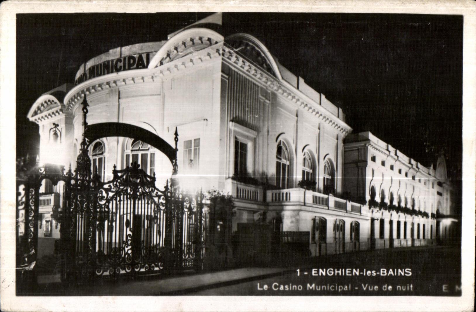 The Municipal Casino — Night View — Enghien-les-Bains