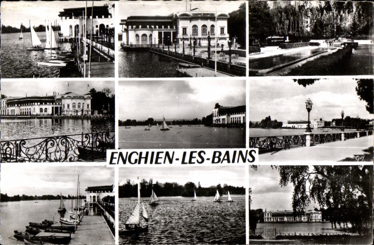 Enghien-les-Bains — Le Casino, Le Lac, Le Parc — éditeur Abeille-Cartes