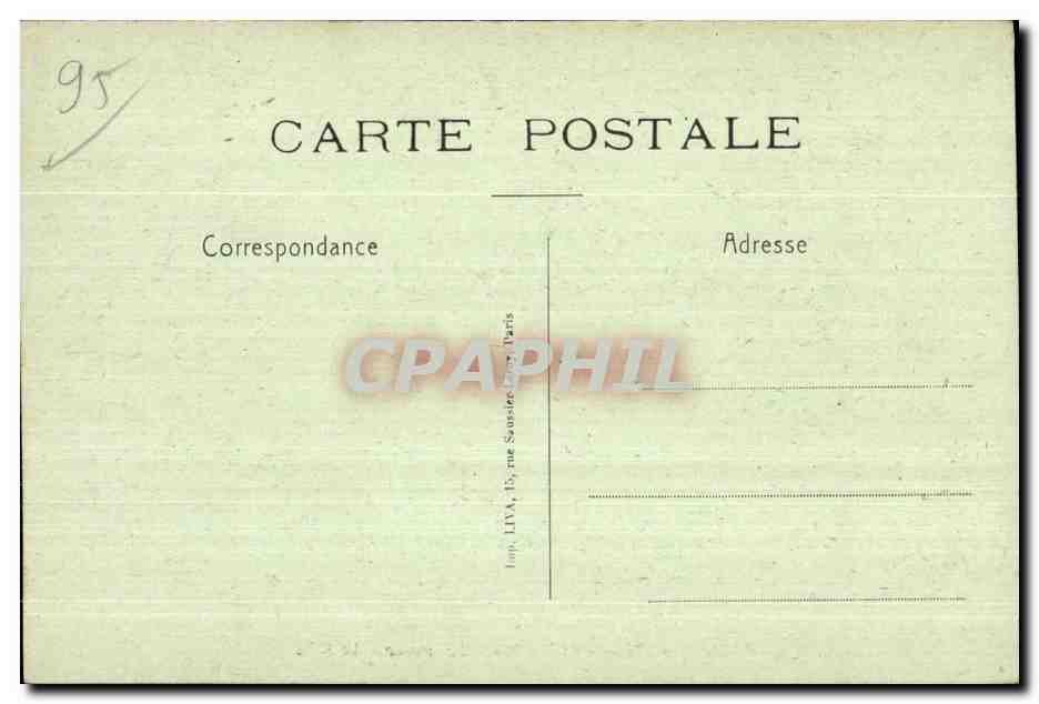 CPA Ecouen Chateau de la Legion d Honneur Le Parc — Rückseite