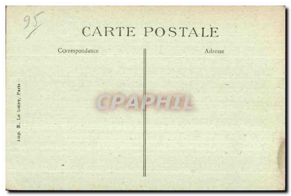 CPA Ecouen Pavillon dans la Cour d Honneur (Sud Est) Porte Jean Goujon — Rückseite