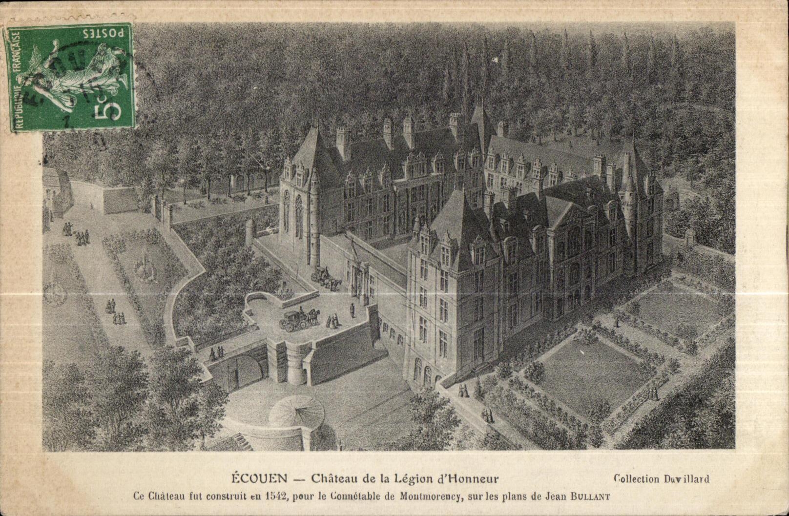 CPA Ecouen Chateau de la Legion d Honneur Ce Chateau fut construit pour le Connetable de Montmorency 