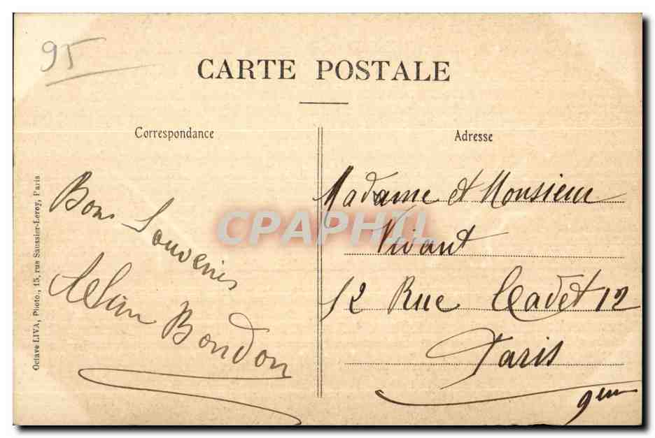 CPA Ecouen Chateau de la Legion d Honneur La Chapelle — Back
