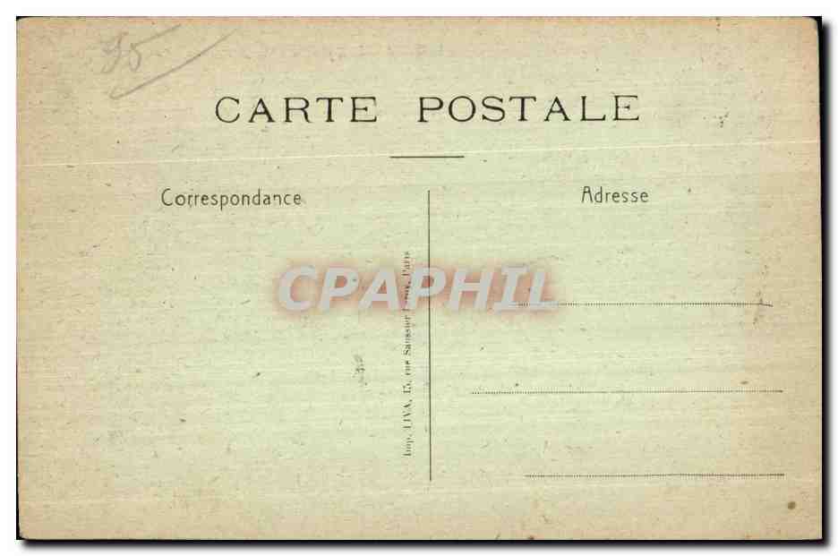 CPA Ecouen Chateau de la Legion d Honneur Cote Sud — Rückseite