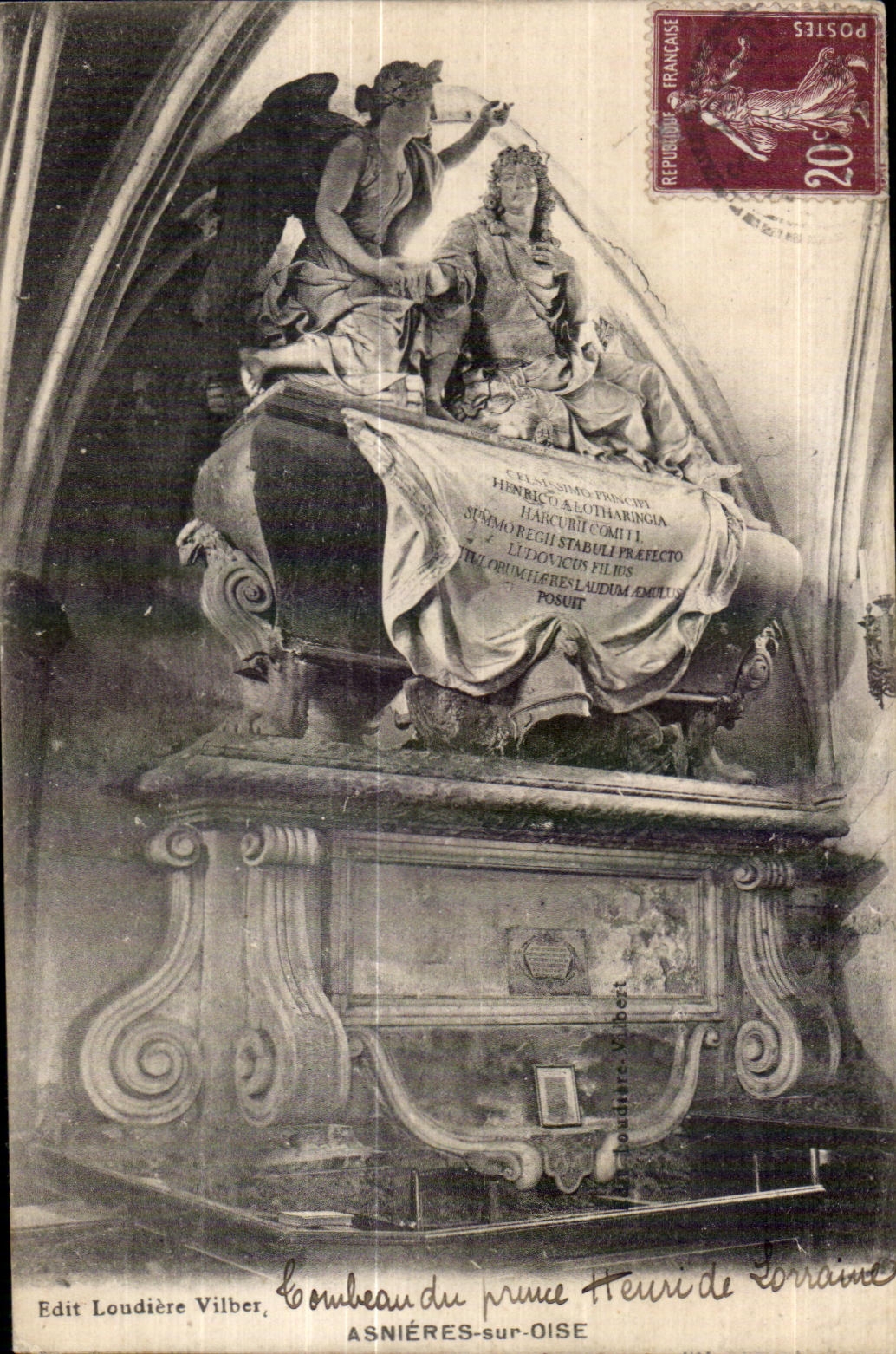 CPA Asnieres sur Oise Tombeau du prince Henri de Lorraine 