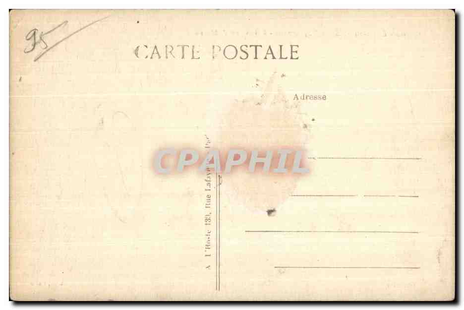 CPA Asnieres sur Oise Royaumont Rulne de I Abbaye — Back