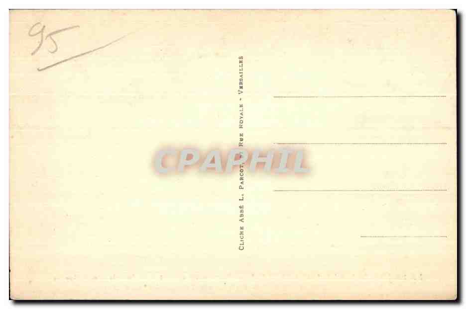 CPA d Argenteuil La Sainte Tunique Portion du dos ou sont les plus imporiantes taches de sang — Rückseite
