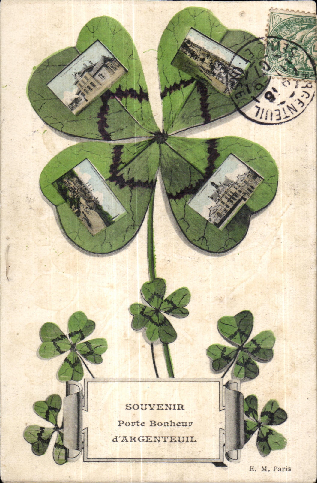 CPA d Argenteuil Souvenir Porte Bonheur
