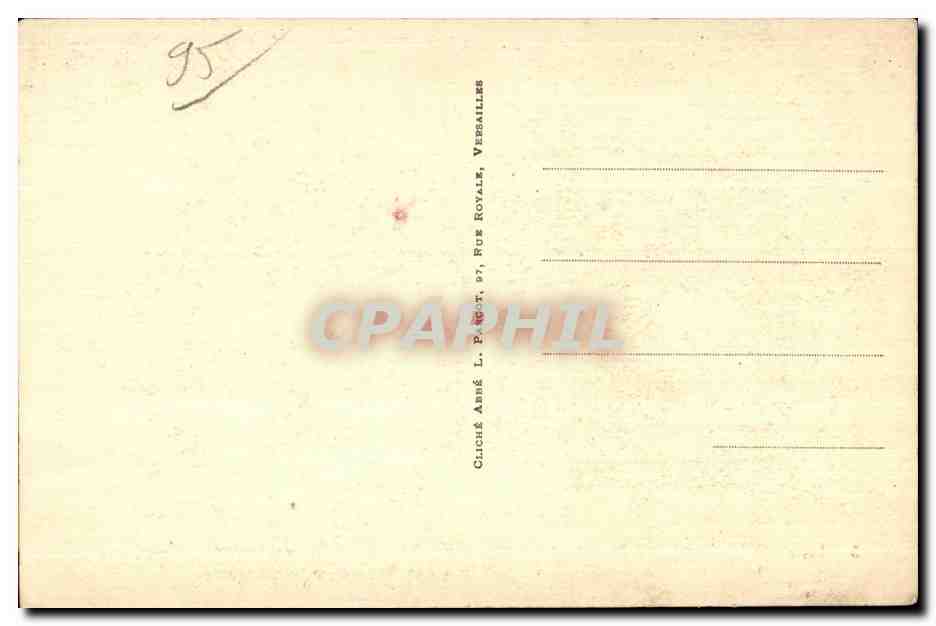 CPA D Argenteuil La Sainte Tunique Portion du dos ou sont les plus importantes taches de sang — Rückseite