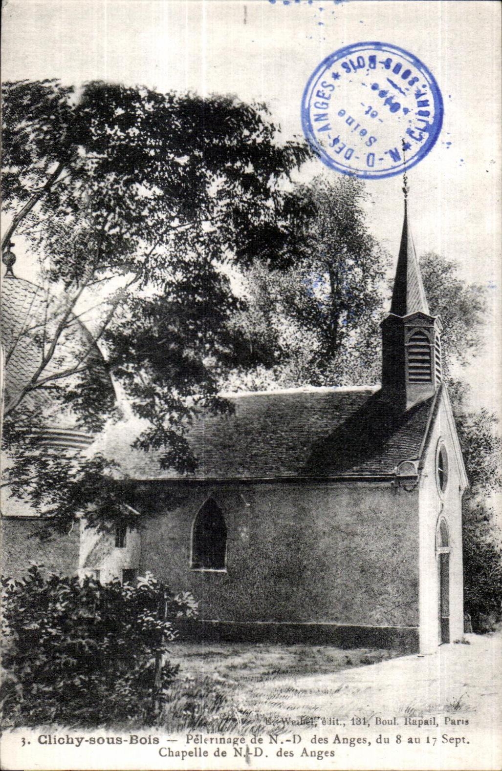 CPA Clichy Sous Bois Pelerinage de N D des Anges chapelle