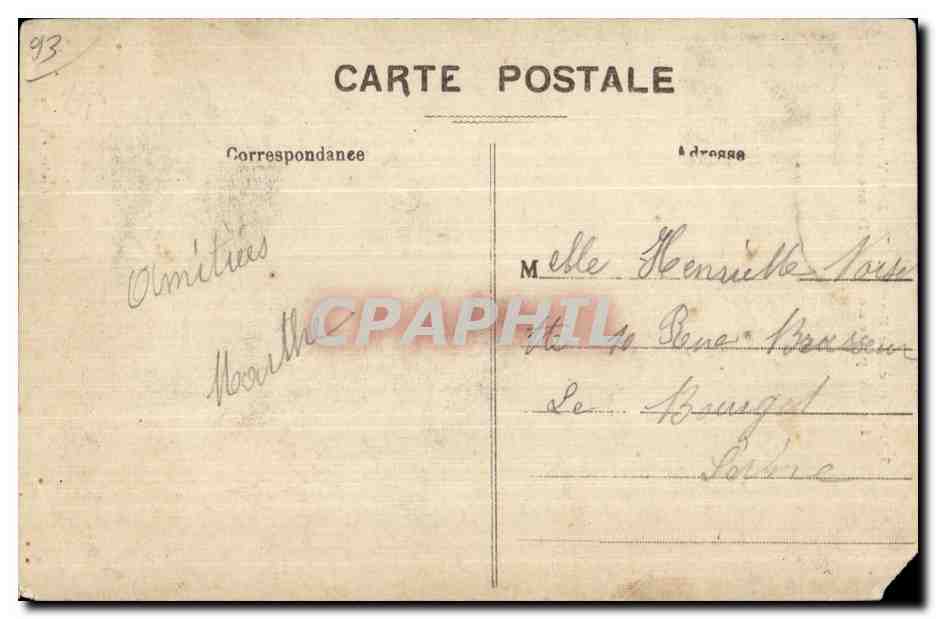 CPA Clichy Sous Bois Foret de Bondy La chapelle de Notre Dame des Anges — Rückseite