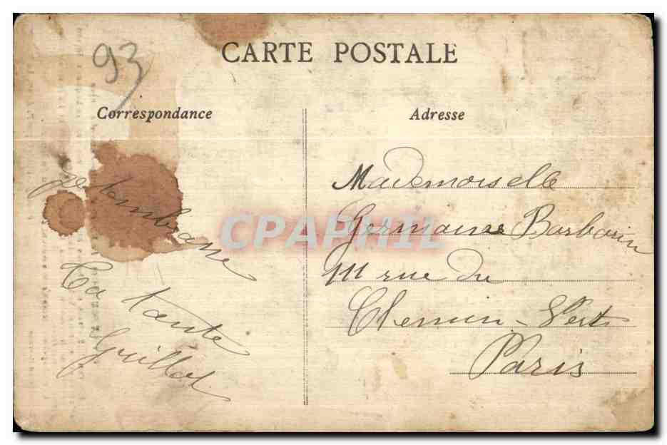 CPA Clichy Sous Bois Le Miracle de Notre Dame des Anges — Rückseite