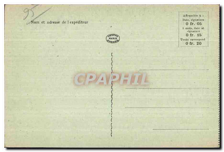 CPA Abbaye d Herivaux par Luzarches — Back