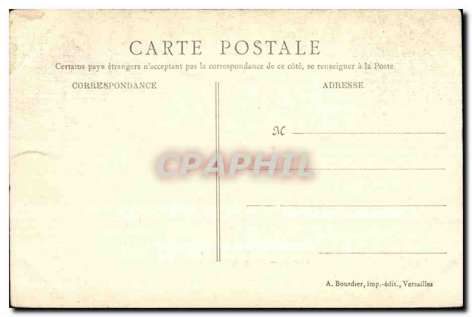 CPA Chaville Etang de l Ursine — Rückseite