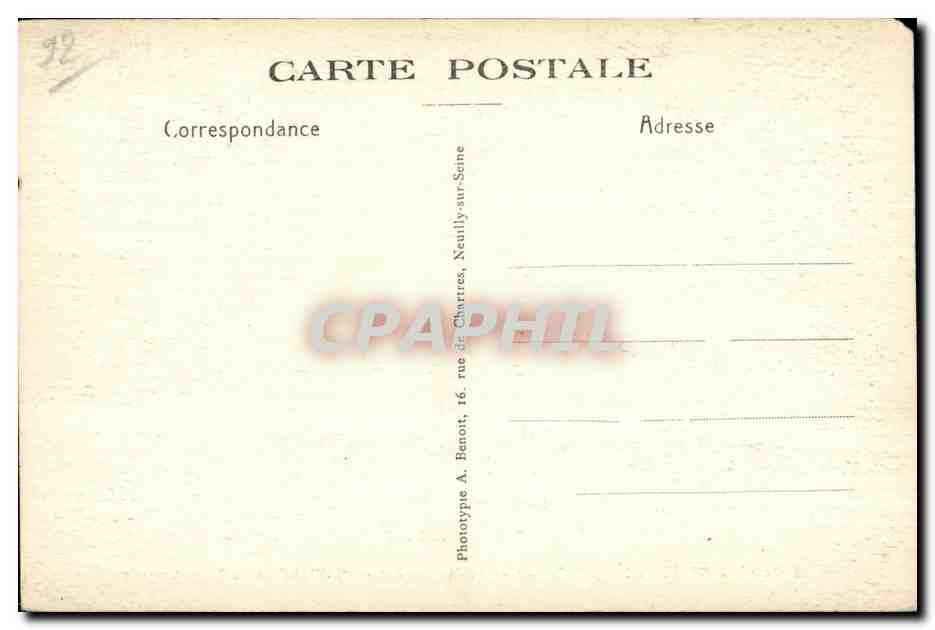 CPA Ermitage Sainte Therese 7 Rue de la Martiniere Chaville — Rückseite