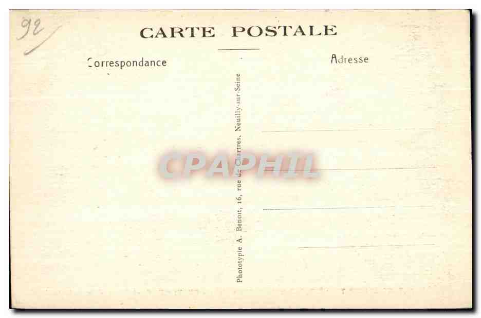 CPA Ermitage Sainte Therese 7 Rue De La Martiniere Chaville — Rückseite