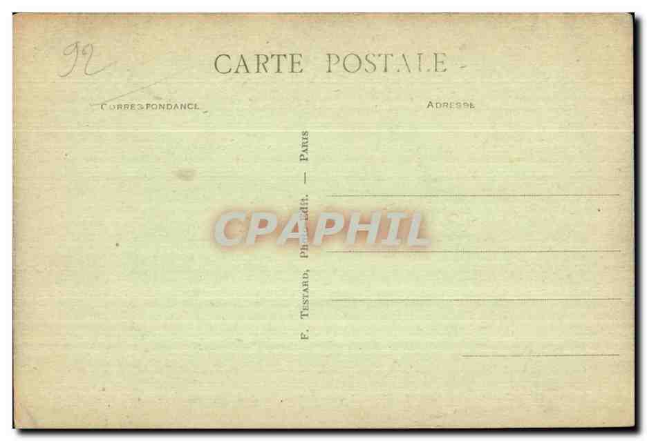 CPA Bois de Chaville Le Chene des Missionnaires — Rückseite