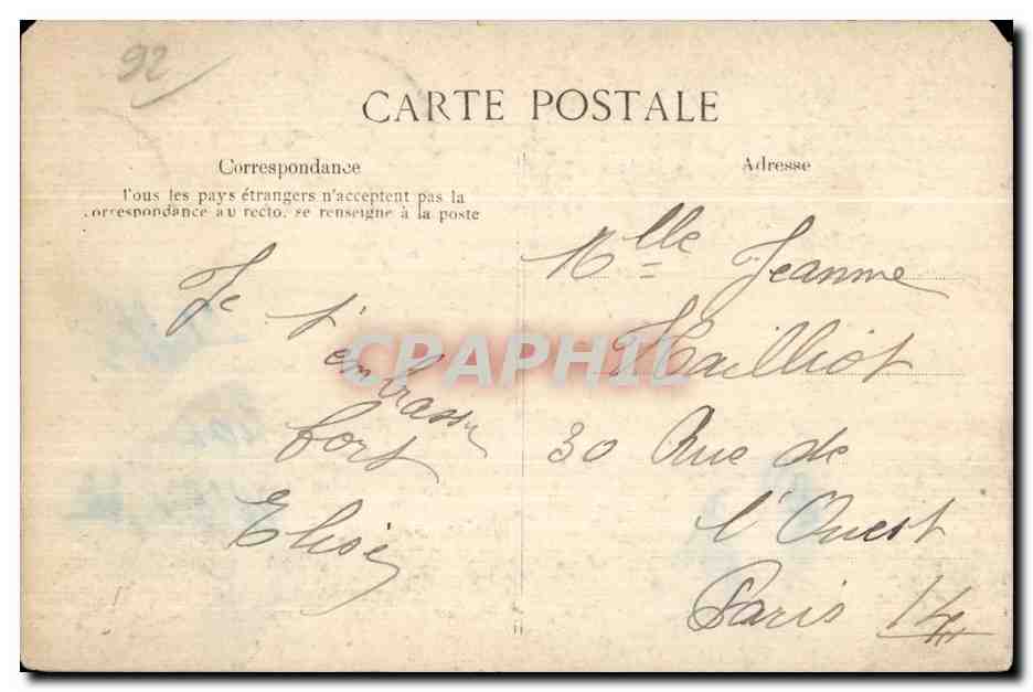 CPA Chaville Vue artistique prise a I Etang de I Ursine — Rückseite