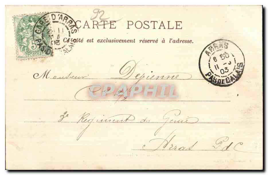 CPA Billancourt Le Hameau Fleuri — Rückseite