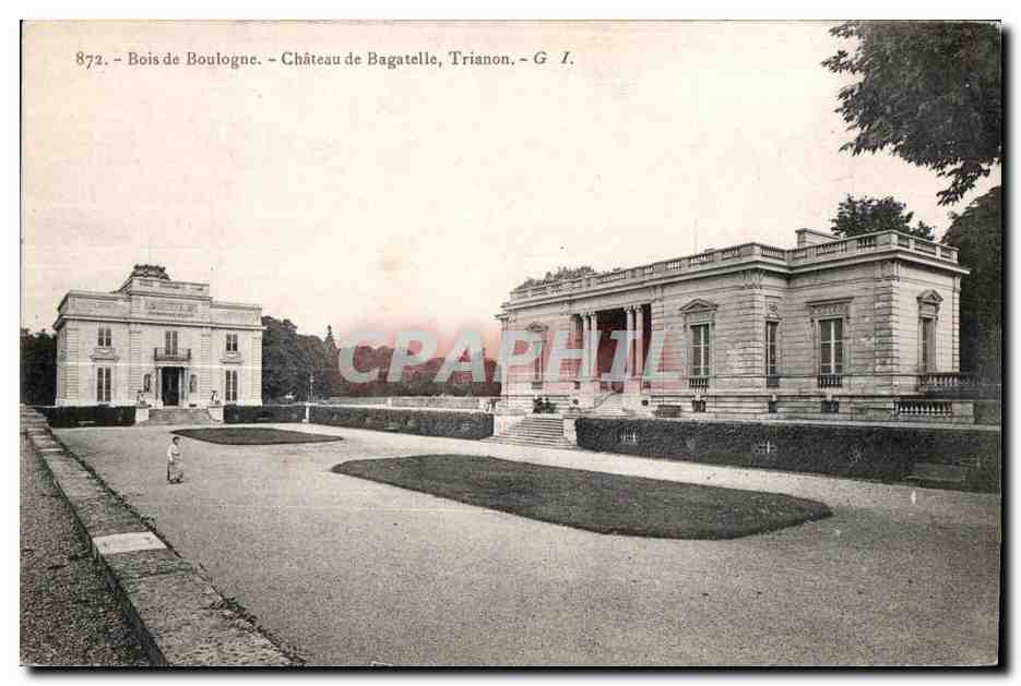 CPA Bois de Boulogne Chateau de Bagatelle Trianon