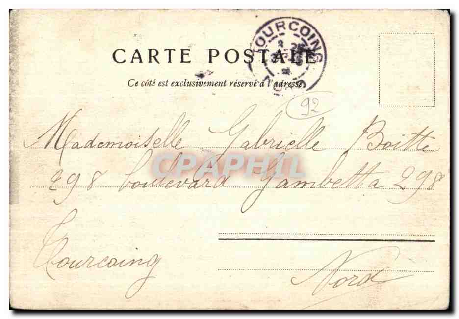 CPA Paris Jardin d acclimatation du Bois de Boulogne Le Rocher des Mouflons — Rückseite
