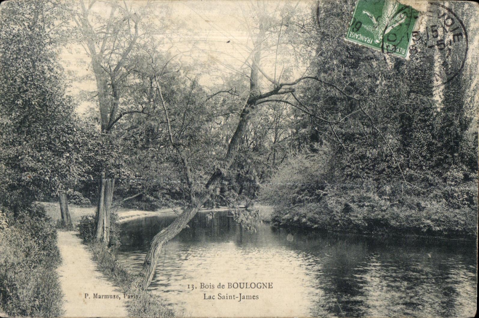 Bois de BOULOGNE — Lac Saint-James — P. Marmuse, Paris, n°13